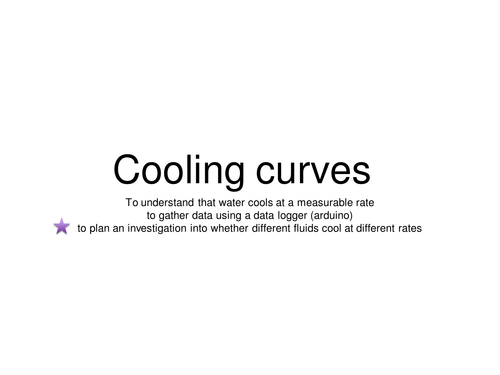 arduino (data logger) based cooling curves lesson