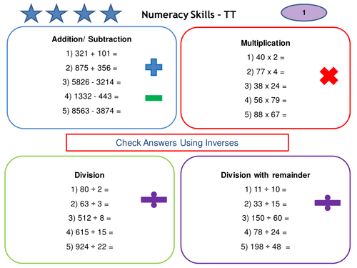 PGCE Numeracy Skills Test - Practice Questions