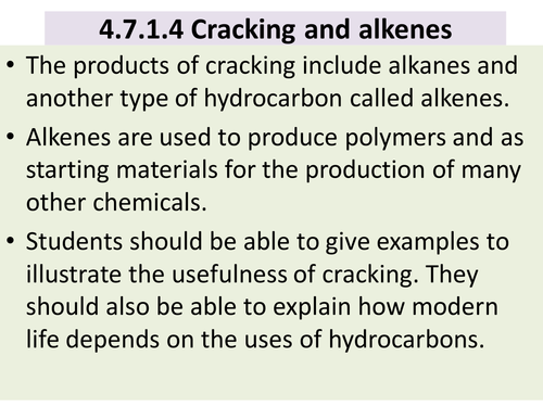 AQA trilogy specification:  Polymers