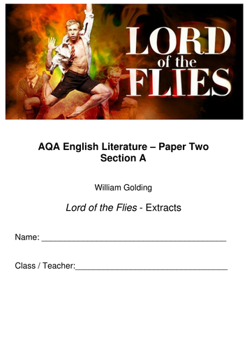 Lord of the Flies - Booklet to support teaching
