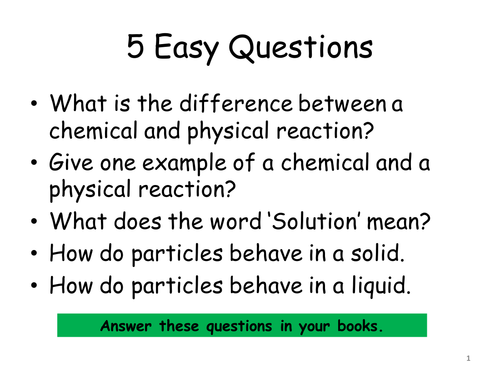 Dissolving KS3