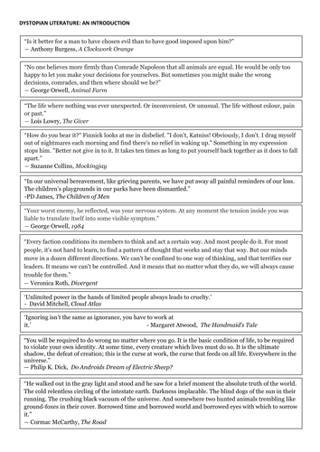 Science Fiction Scheme of Learning