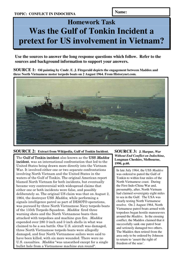 Was the Gulf of Tonkin Incident a pretext for U.S. involvement in Vietnam?