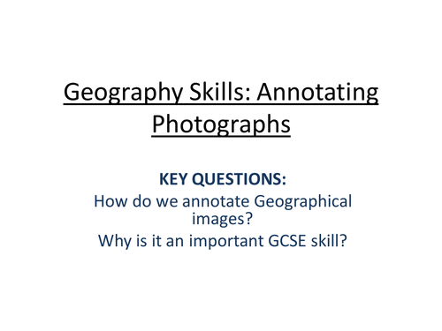 Geography Fieldwork Skills