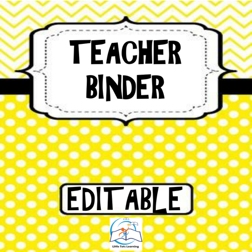 Teacher Binder - Editable Teacher Binder