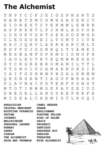 The Alchemist Word Search
