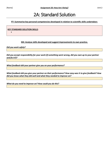 btec level 3 applied science unit 2 assignment d