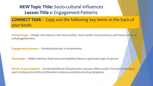 AQA GCSE PE (9-1) - Chapter 5: Socio-Cultural Influences, Commercialisation and Ethical Issues