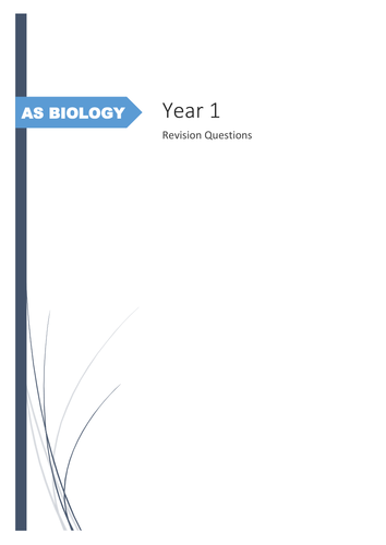 AQA AS Biology: Year 1 Summary Questions and Mark Scheme