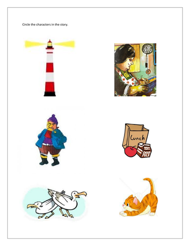 Lighthouse keepers lunch (Characters in the story) -SEN