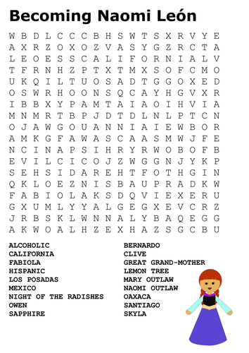 Becoming Naomi León Word Search