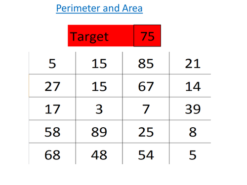 Perimeter and Area