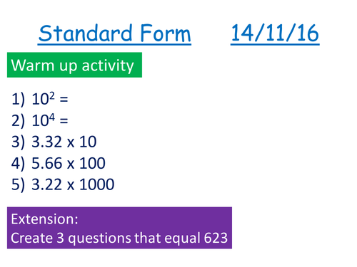 Standard Form