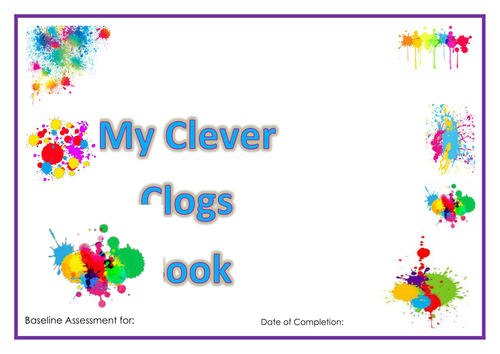 'Clever Clogs Book' Nursery/Reception EYFS Baseline Assessment for 22-36 months and 30-50 months