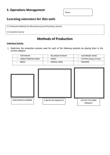 3.5 Operations Management