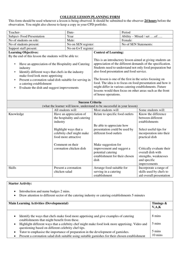 gcse-food-and-nutrition-lesson-plan-for-food-presentation-teaching