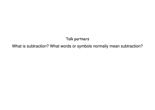 Subtraction Word Problems Year 2 Full Lesson (adaptable)