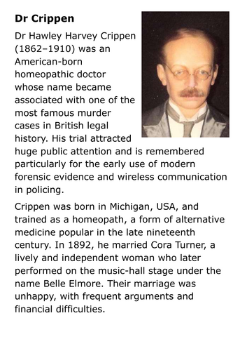 Dr Crippen Handout