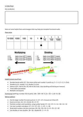 functional skills maths level 1 problem solving