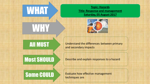 Hazards - All lessons - AQA Geography  AS/A LEVEL (2018 -  new specification)