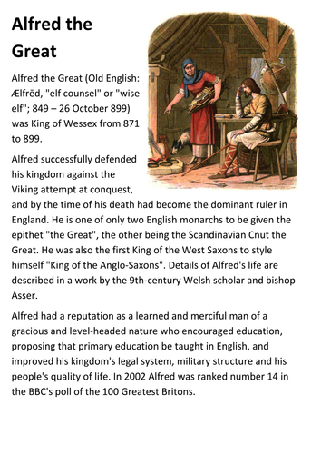 Alfred the Great Handout