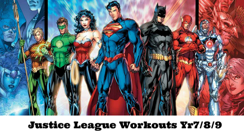 Yr7/8/9 Justice League Workout at Home Booklet