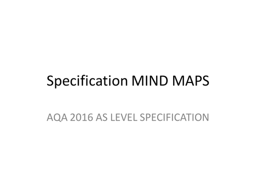AQA AS level Chemistry 2015 specification MAPS