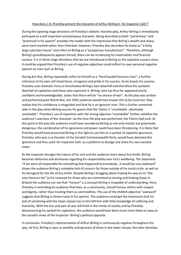 Eric birling act 1 quotes image