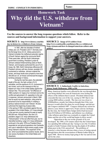 Why did the US withdraw from Vietnam?