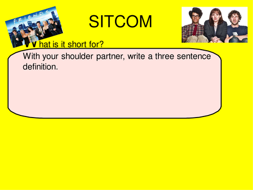 Eduqas GCSE Media Studies 9-1 Component 2a TV Sitcom The IT Crowd and Friends lesson 1