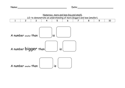 Big Small 7 worksheet