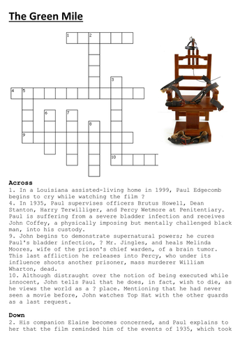 The Green Mile Crossword