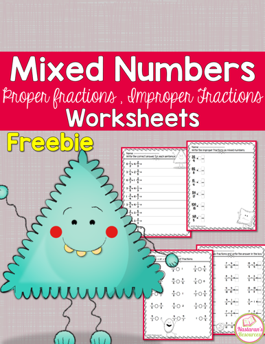 Free Mixed Numbers and  Improper Fractions :Adding and Subtracting Fractions