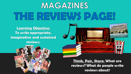 Magazines - Writing Reviews!