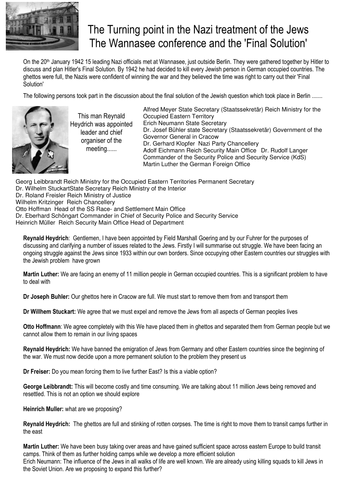 Wanasee conference Scripted role play activity