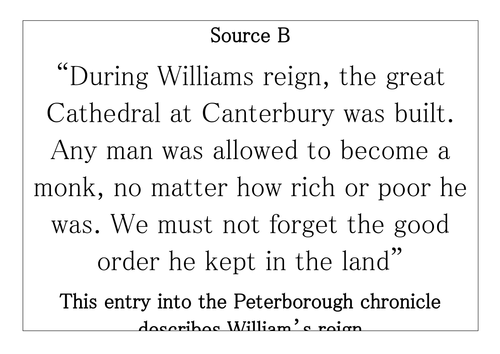 What kind of  king was William I