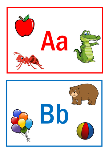 Alphabet flashcards