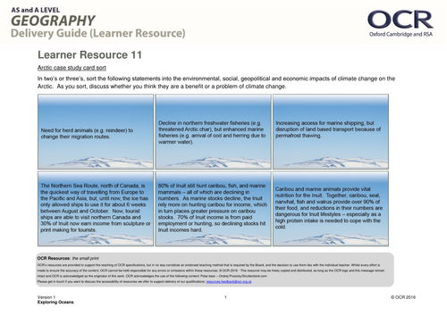 OCR B Climate Change at High Latitudes - Exploring Oceans