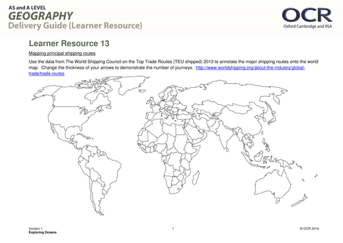 OCR B Globalisation and Oceans - Exploring Oceans