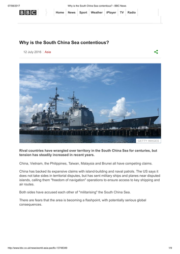 OCR B Countries Use of the Ocean - Exploring Oceans