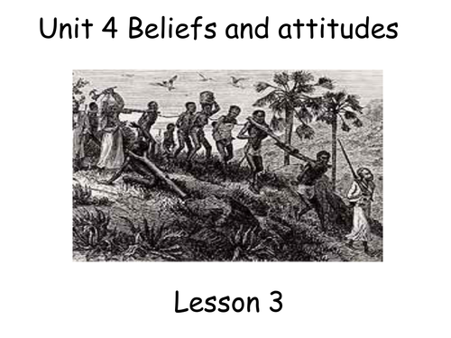 A lesson on the  Middle Passage