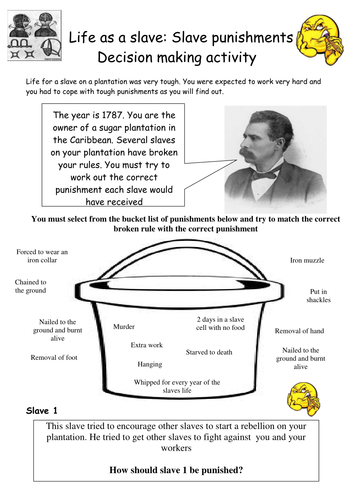 A whole lesson on slave punishments