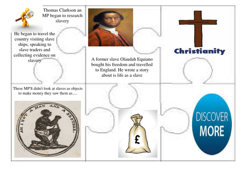 Why did a group of MP's want to end slavery jigsaw thinking skills activity