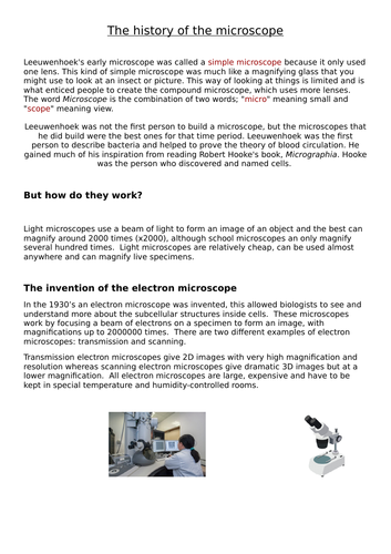 NEW AQA Trilogy GCSE (2016) Biology - Microscopy