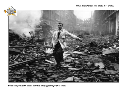 Photographs of the Blitz activity