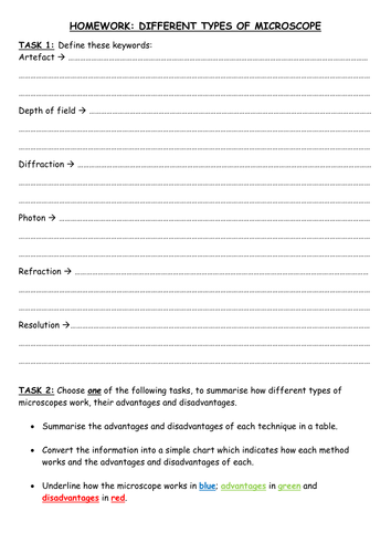 AQA TRILOGY MICROSCOPES