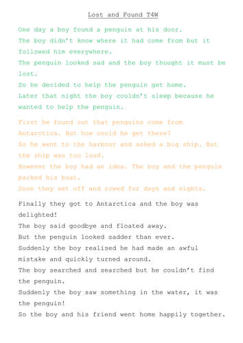 Year 1 Autumn 1st Half 2017 English Plans