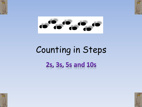 Counting in steps - 2s, 3s, 5s & 10s