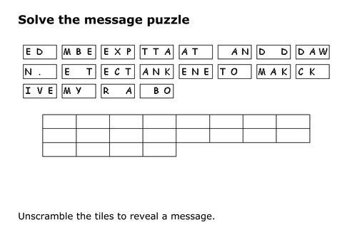 Solve the message puzzle from Navajo Code Talker Test Message