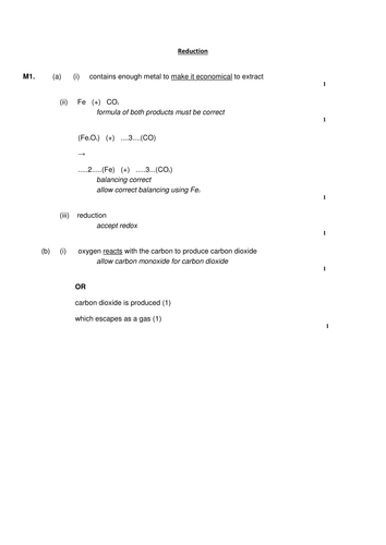 Metal Extraction - observed lesson (outstanding)